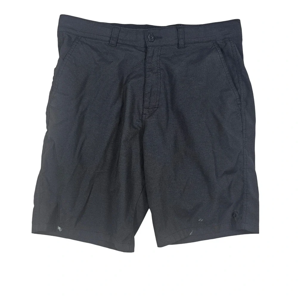 Hangten Mens Performance Golf Shorts Black Textured Size‎ 34 RN 147446